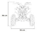 Pojazd Quad Spalinowy DESERT STORM Pomarańczowy