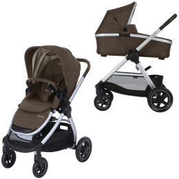 Adorra 3w1 Oria Rock + 2 x śpiworek wózek Maxi-Cosi - NOMAD BROWN