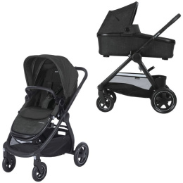 Adorra 3w1 Oria Rock + 2 x śpiworek wózek Maxi-Cosi - Nomad Black