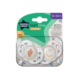 TOMMEE TIPPEE TTP43340094 Smoczki uspokajające NIGHT TIME 18-36m mix 2pak