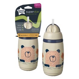 TOMMEE TIPPEE TTP447824 Bidon ze słomką Superstar 266ml szary