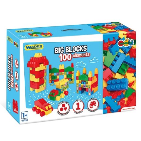 WADER 41593 Big Blocks klocki 100el.