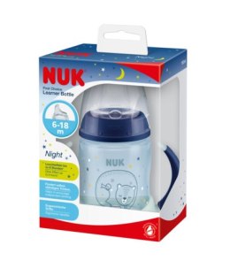 NUK ZE-102 Zestaw FC Butelka 150ml z uchwytami NIGHT+ustnik silikonowy niekapek gratis