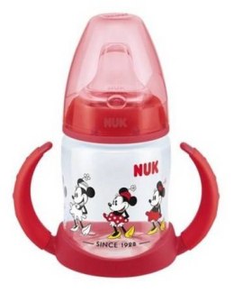 NUK ZE-104 Zestaw FC Butelka 150ml z uchwytami i wskaźnikiem temperatury DISNEY MYSZKA MIKI+ustnik silikonowy niekapek gratis