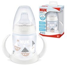 NUK ZE-105 Zestaw FC Butelka 150ml z uchwytami i wskaźnikiem temperatury+ustnik silikonowy niekapek gratis