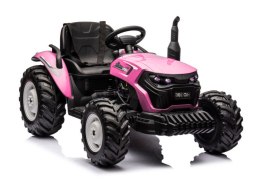 Traktor Na Akumulator HC-306 Różowy 24V