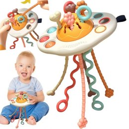 WOOPIE BABY Zabawka Sensoryczna Montessori Gryzak Grzechotka Wielofunkcyjny UFO