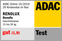 RENOFIX 2 Renolux 15-36 kg i-size 100-150cm wiek od 4 do 11 lat 4* ADAC fotelik samochodowy z IsoFix - Ocean