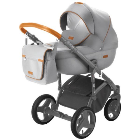 MASSIMO DELUXE 4W1 ADAMEX wózek dziecięcy, fotelik Kite 0-13kg + baza IsoFix - Polski Produkt