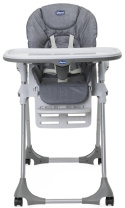 POLLY EASY 6m+ CHICCO krzesełko do karmienia - GREY MELANGE