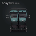 EasyGo ECHO Podwójny wózek spacerowy - Sage Green