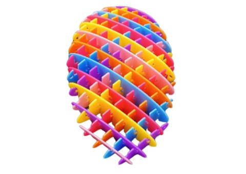 Zabawka Tęczowa Antystresowa Elastyczna Sensoryczna Kolorowa 10cm