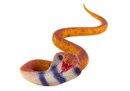 Figurka Wąż Cobra Realistyczny Guma Termoplastyczna Brązowy