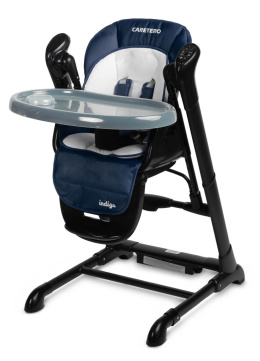 INDIGO Black Caretero 2w1 krzesełko do karmienia i huśtawka dla niemowląt - Navy