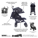 MINI by Easywalker Wózek spacerowy z osłonką przeciwdeszczową 6,5kg Midnight Jack