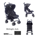 MINI by Easywalker Wózek spacerowy z osłonką przeciwdeszczową 6,5kg Midnight Jack