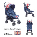 MINI by Easywalker Wózek spacerowy z osłonką przeciwdeszczową 6,5kg Union Jack Vintage