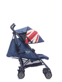 MINI by Easywalker Wózek spacerowy z osłonką przeciwdeszczową 6,5kg Union Jack Vintage