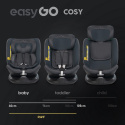 EasyGo COSY I-Size Fotelik samochodowy 0-36 kg 40-150 cm isofix - Granito