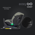 EasyGo COSY I-Size Fotelik samochodowy 0-36 kg 40-150 cm isofix - Greener