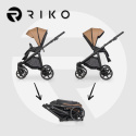 RIKO AURA 2w1 wózek wielofunkcyjny do 22kg głęboko-spacerowy - 02 Camel