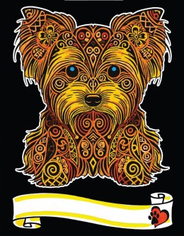 Kolorowanka Welw. A4 Yorkshire Terrier