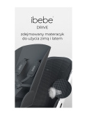 ibebe iSTOP&DRIVE ECO Wózek 2w1 głęboko-spacerowy z elektronicznym hamulcem i wspomaganiem jazdy - Black Shine