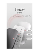 ibebe iSTOP&DRIVE ECO Wózek 2w1 głęboko-spacerowy z elektronicznym hamulcem i wspomaganiem jazdy - Black Shine