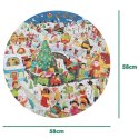 BOPPI, Puzzle okrągłe 58 cm - Christmas 150 elem.