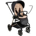 Kidwell VELMONT Wózek głęboko-spacerowy 2w1 - Black/Beige