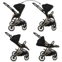 Kidwell VELMONT Wózek głęboko-spacerowy 2w1 - Black/Beige