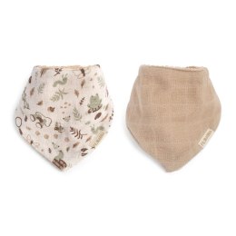 Filibabba Śliniak bandana 2 szt. Little Wonders + Warm Grey