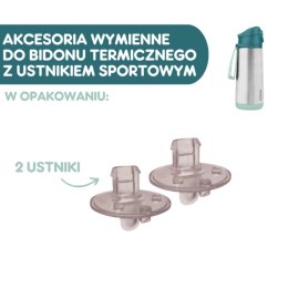 B.BOX BB501000 Ustniki zapasowe do bidonu termicznego sportowego 500 ml 2 szt