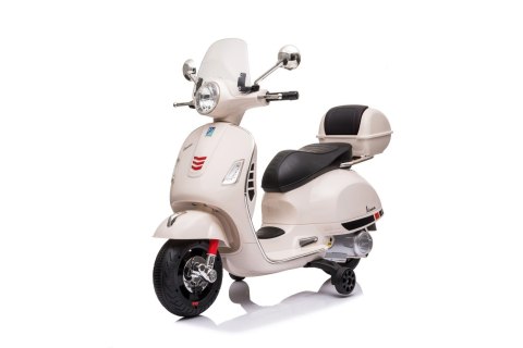 Jeździk akumulatorowy Scooter Vespa z kuferkiem biały