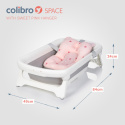 Colibro SPACE Wanienka składana z termometrem i leżaczkiem kąpielowym - Sweet Pink