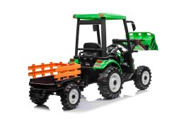 Pojazd MEGA Traktor D68 Z Przyczepką Zielony