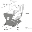 GAIA i-Size Renolux Fotelik samochodowy 0-18 kg 40-105 cm - Carbon