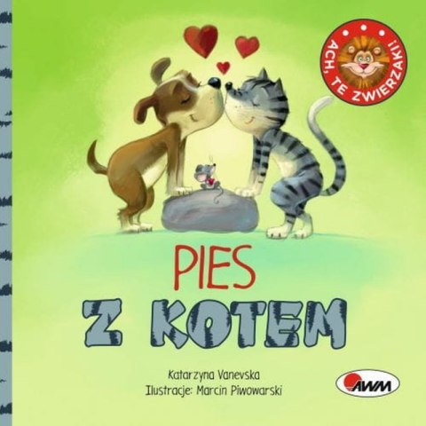 Ach te zwierzaki pies z kotem