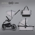 EasyGo GIRO Wózek głęboko-spacerowy 3w1 z fotelikiem EasyGo BUZ - Cloudy Gray