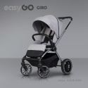 EasyGo GIRO Wózek głęboko-spacerowy 3w1 z fotelikiem EasyGo BUZ - Cloudy Gray