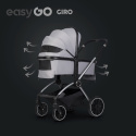 EasyGo GIRO Wózek głęboko-spacerowy 3w1 z fotelikiem EasyGo BUZ - Cloudy Gray