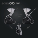 EasyGo GIRO Wózek głęboko-spacerowy 3w1 z fotelikiem EasyGo BUZ - Cloudy Gray