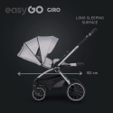 EasyGo GIRO Wózek głęboko-spacerowy 3w1 z fotelikiem EasyGo BUZ - Cloudy Gray