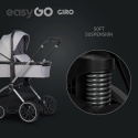 EasyGo GIRO Wózek głęboko-spacerowy 3w1 z fotelikiem EasyGo BUZ - Cloudy Gray