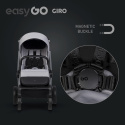 EasyGo GIRO Wózek głęboko-spacerowy 3w1 z fotelikiem EasyGo BUZ - Cloudy Gray