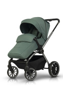 EasyGo GIRO Wózek głęboko-spacerowy 3w1 z fotelikiem EasyGo BUZ - Sage Green