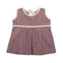 Hi Little One bluzeczka i bloomersy z lnu BOHO LEO Mauve roz M Pom Pom