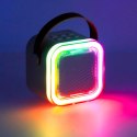 Kik Sp. z o. o. Sp. k. Zestaw do karaoke mikrofon + głośnik przenośny BLUETOOTH USB LED różowy