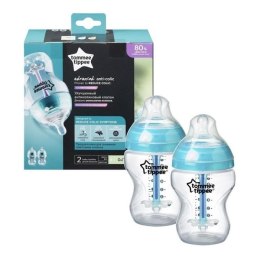 TOMMEE TIPPEE TTP42252586 Butelka plastikowa 260 ml 2-pak antykolkowa