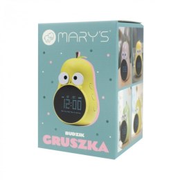 MARY'S MW20780 Budzik Gruszka żółta